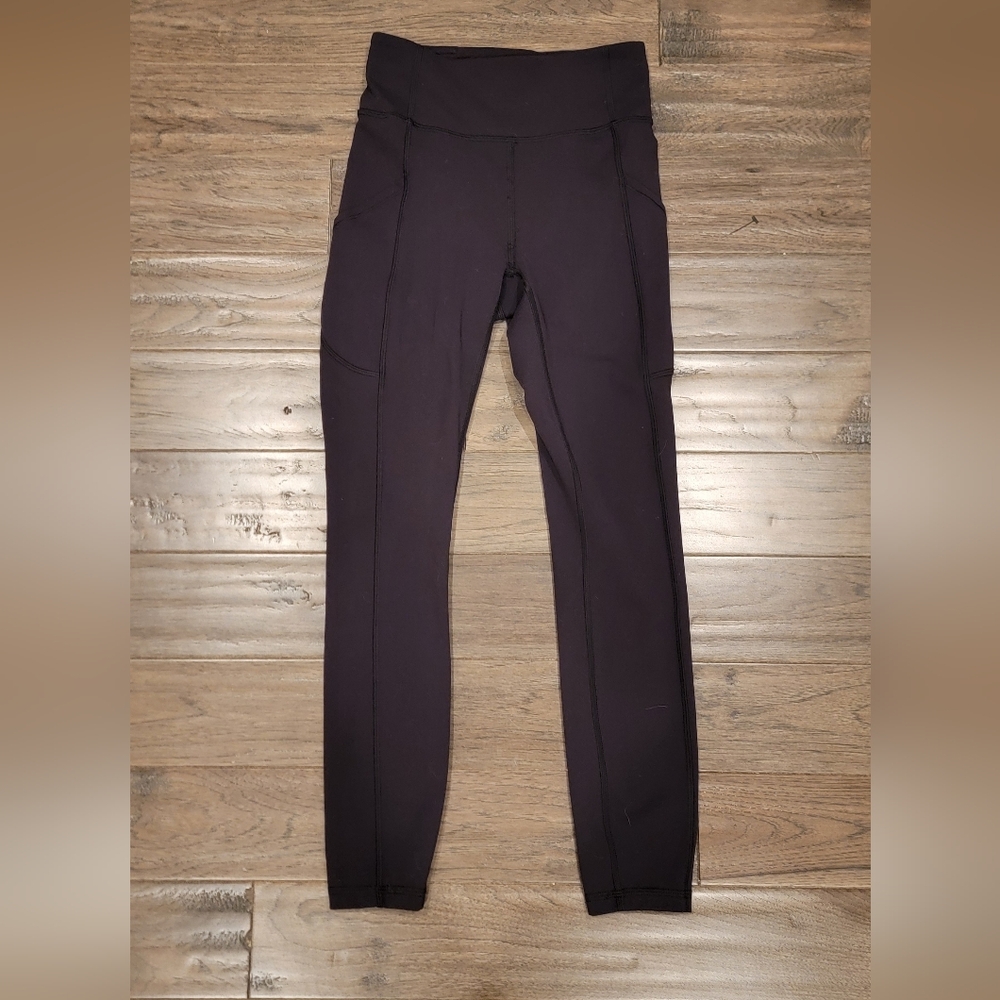 Fast and Free High-Rise Tight 25" Lululemon Black Leggings With Pockets